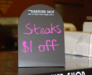 Stand Tags, Easels & Tent Cards